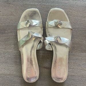 J. Crew Size 6 Gold Metallic Sandals